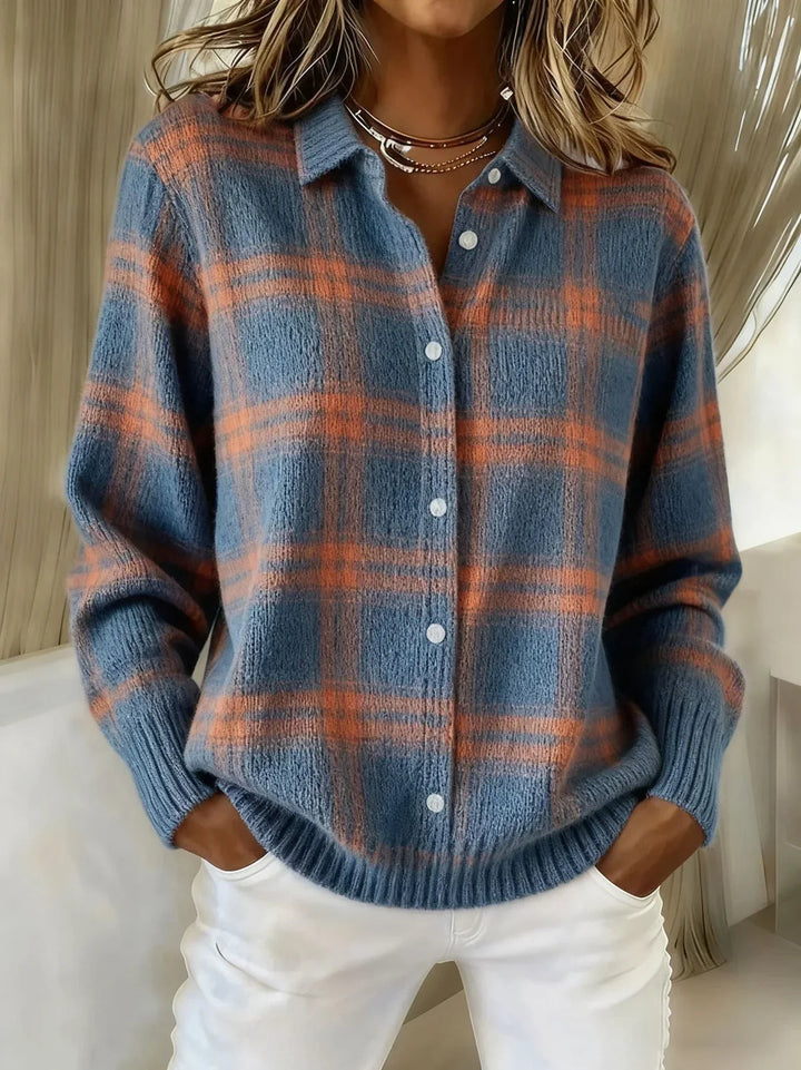 Gigliola | Cardigan in Maglia a Quadri