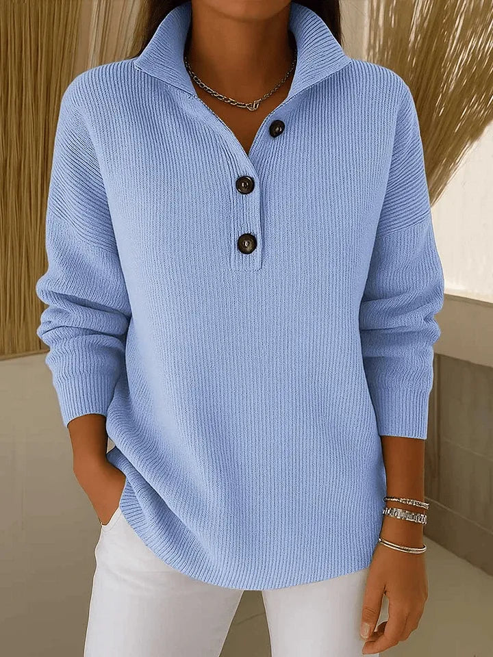 Domenica | Maglione Polo con Scollo a V